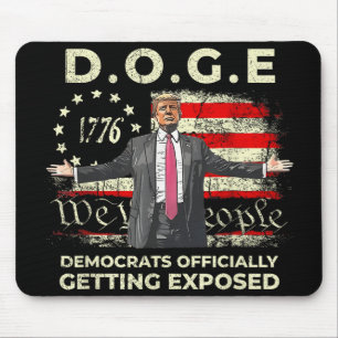 Mousepad Democratas-Cães Oficialmente Expostos Trump 20