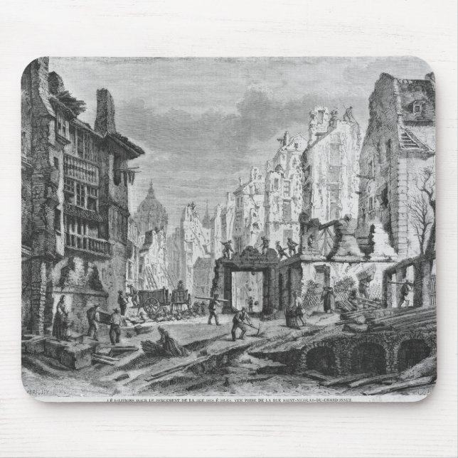 Mousepad Demolições para a construção de DES Ecoles da rua (Frente)