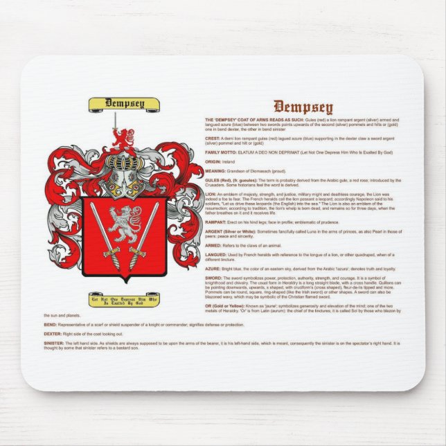 Mousepad Dempsey (significado) (Frente)