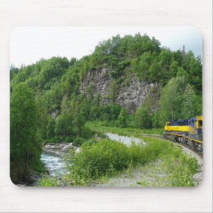 Mousepad Denali Express Trem de Férias Fotografia no Alasca