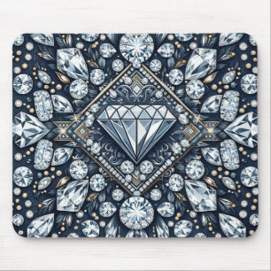 Mousepad Denim & Diamonds Brilho Glamouroso