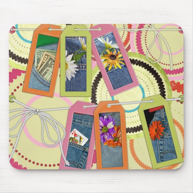 Mousepad Denim Felicidade (Frente)