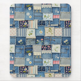 Mousepad Denim Remendado