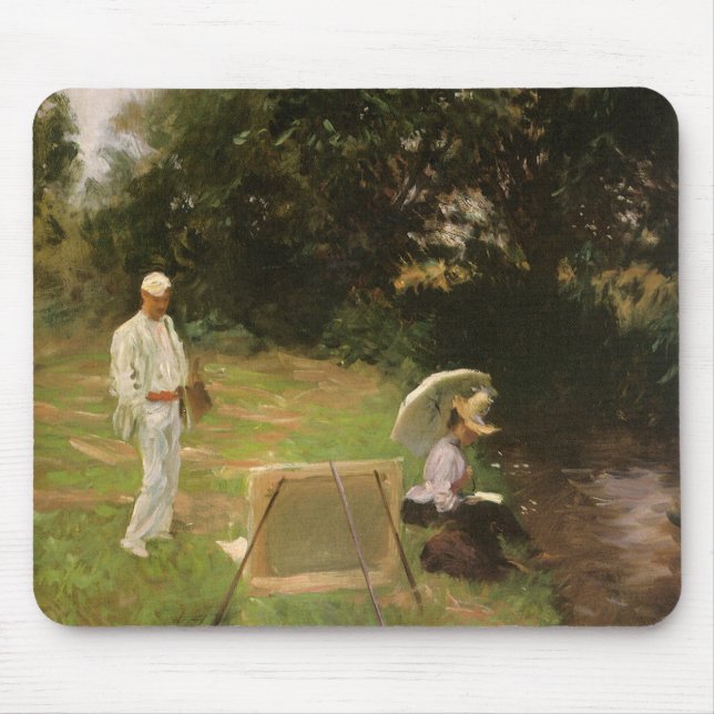 Mousepad Dennis Miller Bunker Pintando em Calcot por Sargen (Frente)