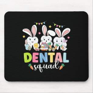 Mousepad Dental Squad Day, Diversão de Páscoa, Tooth Dental