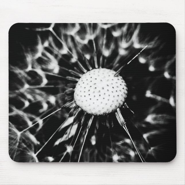 Mousepad dente-de-leão preto (Frente)