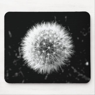 Mousepad Dente-de-leão preto e branco