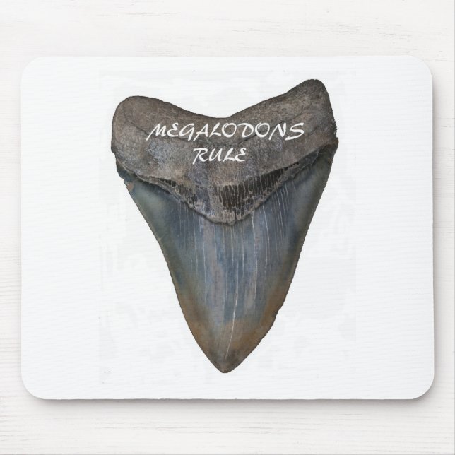 Mousepad Dente do tubarão de Megalodon (Frente)