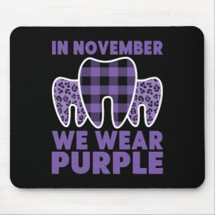 Mousepad Dente Em Novembro Vestimos Heimerheimer Roxo