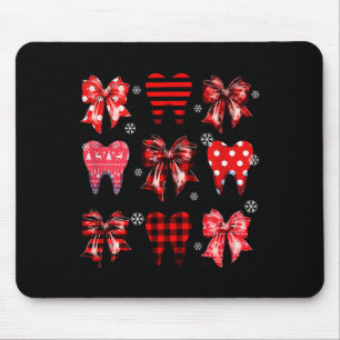 Mousepad Dentes de Natal Divertidos Dentista de Natal Denti