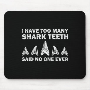 Mousepad Dentes De Tubarão legal Coletor De Presente Dentes