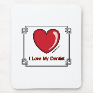 Mousepad Dentista - amor de I meu