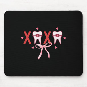 Mousepad Dentista Coquette Tooth Xoxo Higienista Equipe Odo