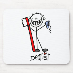 Mousepad Dentista de Figura de Pau Básica