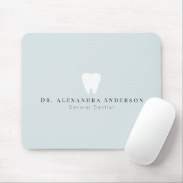 Mousepad Dentista Dentes Brancos Azul Claro