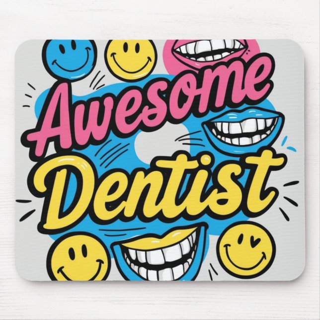 Mousepad Dentista incrível obrigado (Frente)