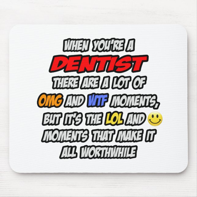Mousepad Dentista. OMG WTF LOL (Frente)