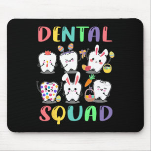 Mousepad Dentista Páscoa Dentista Dental Diversão Dental Fe