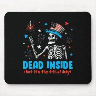 Mousepad Dentro Mas É O Esqueleto Do 4 De Julho Independênc