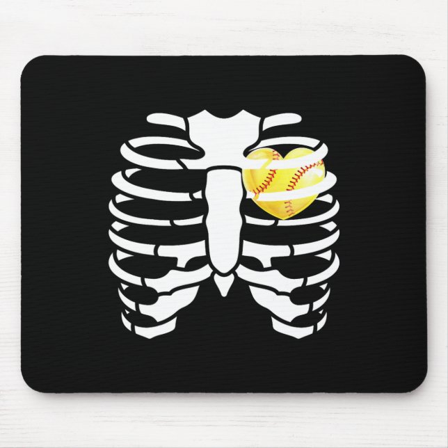 Mousepad Dentro Suave Halloween Costum Skeleton Halloween (Frente)