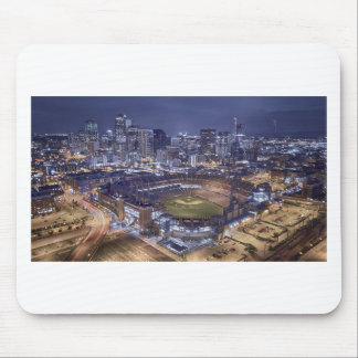 Mousepad Denver City Skyline and Coors Field at Night