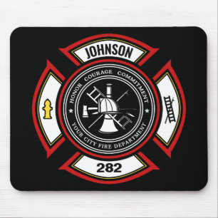 Mousepad Departamento de Bombeiros NOME ADD. Bombeiro Salva