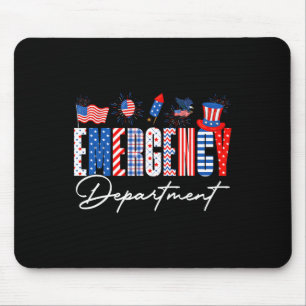 Mousepad Departamento de Emergência Divertido Enfermeira Er