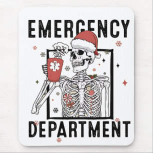 Mousepad Departamento de Emergência Enfermagem de Esqueleto