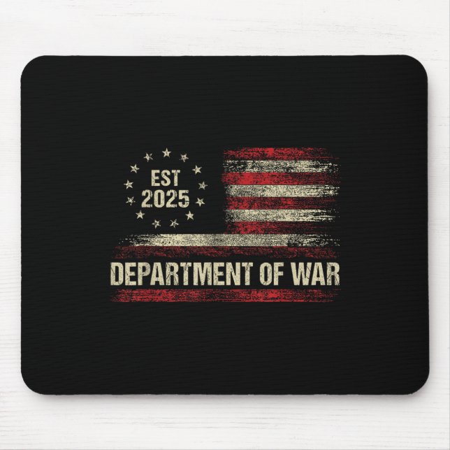 Mousepad Departamento De Guerra Criado Em 2025 Reestabeleci (Frente)
