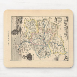 Mousepad Departamento de Ille et Vilain, Mapa de Alexandre 