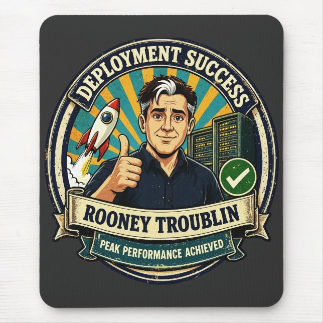Mousepad Deployment Success Rooney Troublin Gift (Frente)