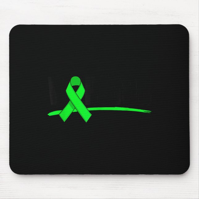Mousepad Depression Warrior Ribbon Mental Health Awareness  (Frente)