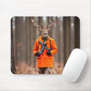 Mousepad Der Hunter In Woods Com Rifle