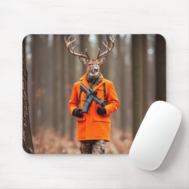 Mousepad Der Hunter In Woods Com Rifle (Com mouse)