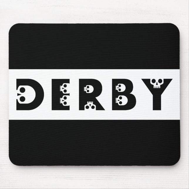 Mousepad derby: skullphabet (Frente)