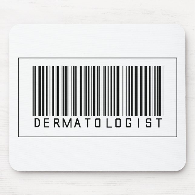 Mousepad Dermatologista do código de barras (Frente)