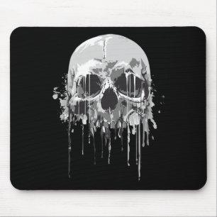 Mousepad Derreter Esqueleto Escarnecendo Casco Halloween Co