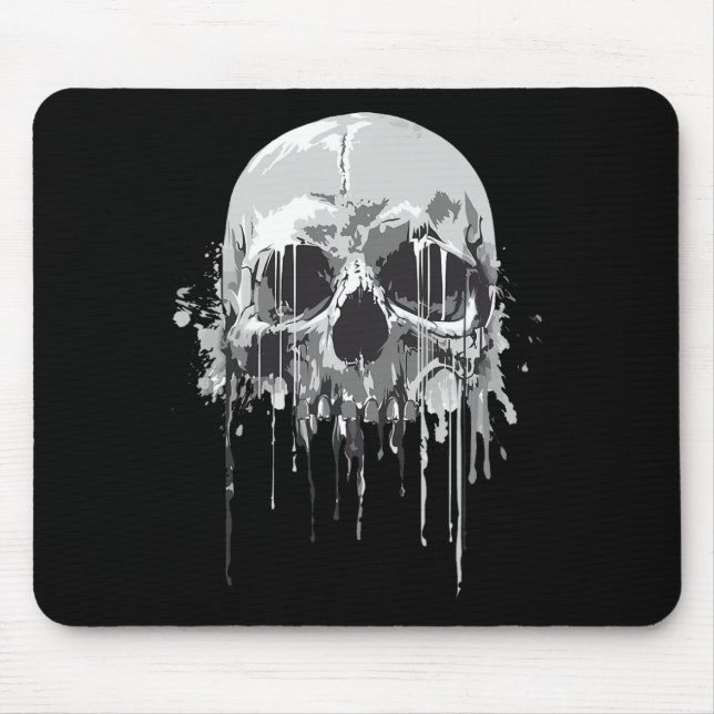 Mousepad Derreter Esqueleto Escarnecendo Casco Halloween Co (Frente)