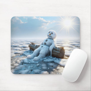 Mousepad Derreter Snowman No Gelo