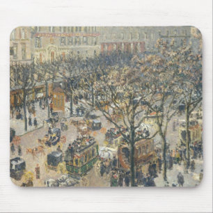 Mousepad DES Italiens do bulevar, manhã, luz solar, 1897