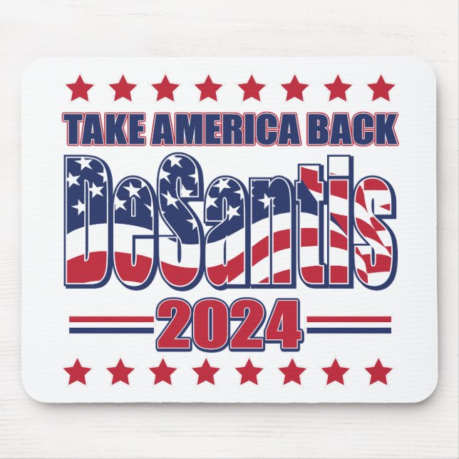Mousepad DeSantis-2024-Take-America-Back- (Frente)