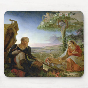 Mousepad Descanse no vôo em Egipto, 1805-6