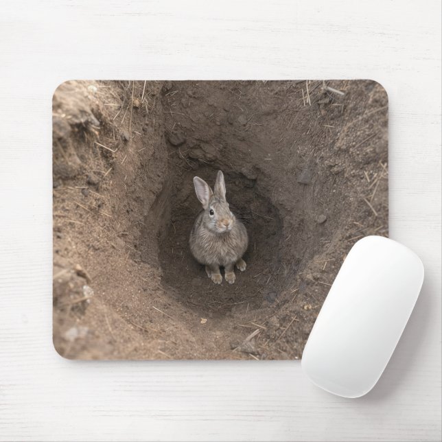 Mousepad Desceu a Toca do Coelho (Com mouse)