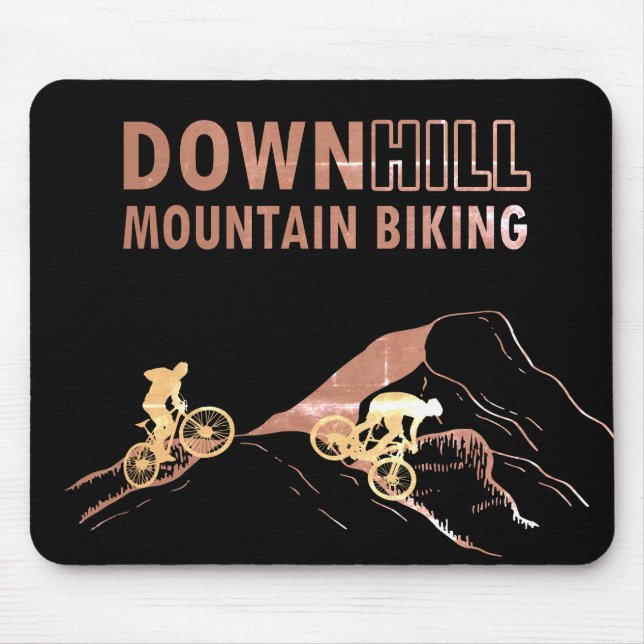 Mousepad Descida de bicicleta de montanha (Frente)