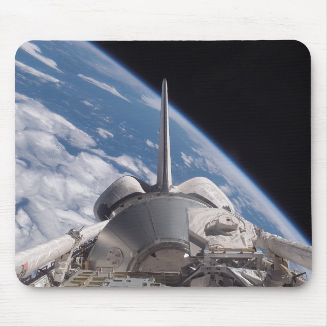 Mousepad Descoberta do Shuttle do Espaço recuada pela Terra (Frente)