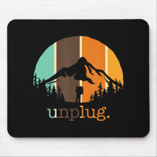 Mousepad Desconecte a diversão do tênis de caminhada ao ar 