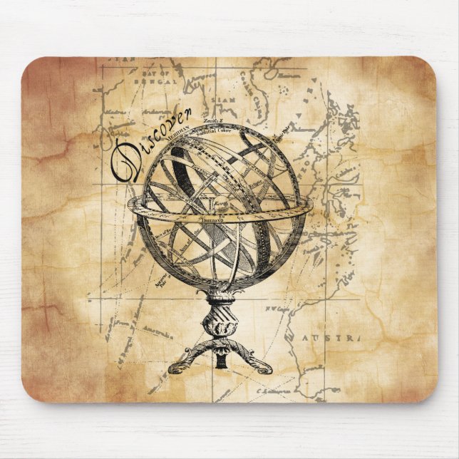 Mousepad Descubra o mundo (Frente)