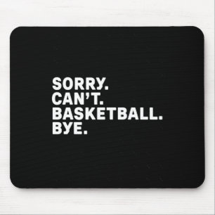 Mousepad Desculpe. Basquete. Tchau. Gráfico