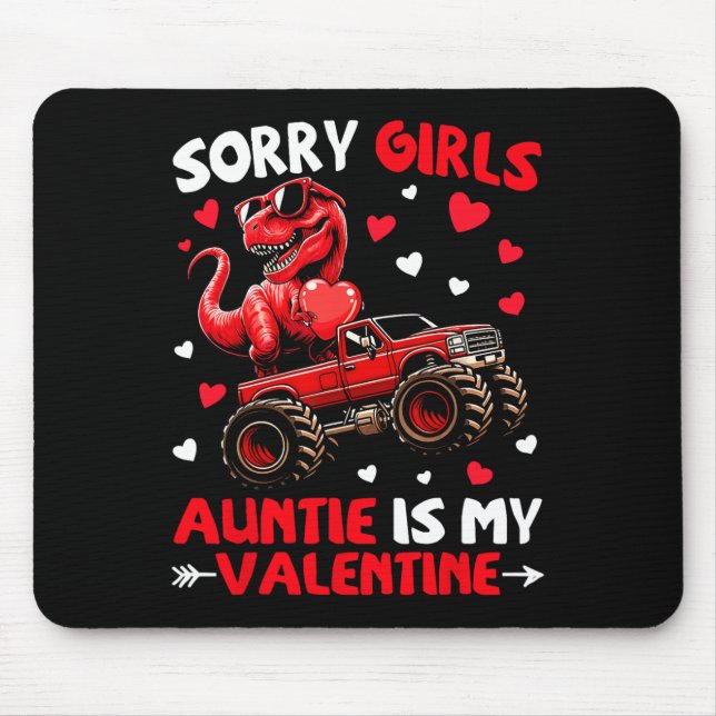 Mousepad Desculpe Meninas Tia É Meu Dinossauro Monstro Do D (Frente)