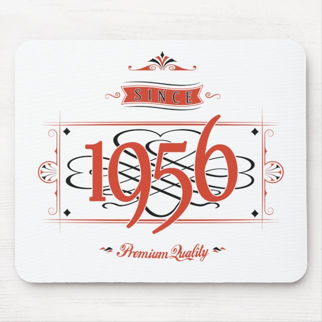 Mousepad Desde 1956 (Red&Black) (Frente)